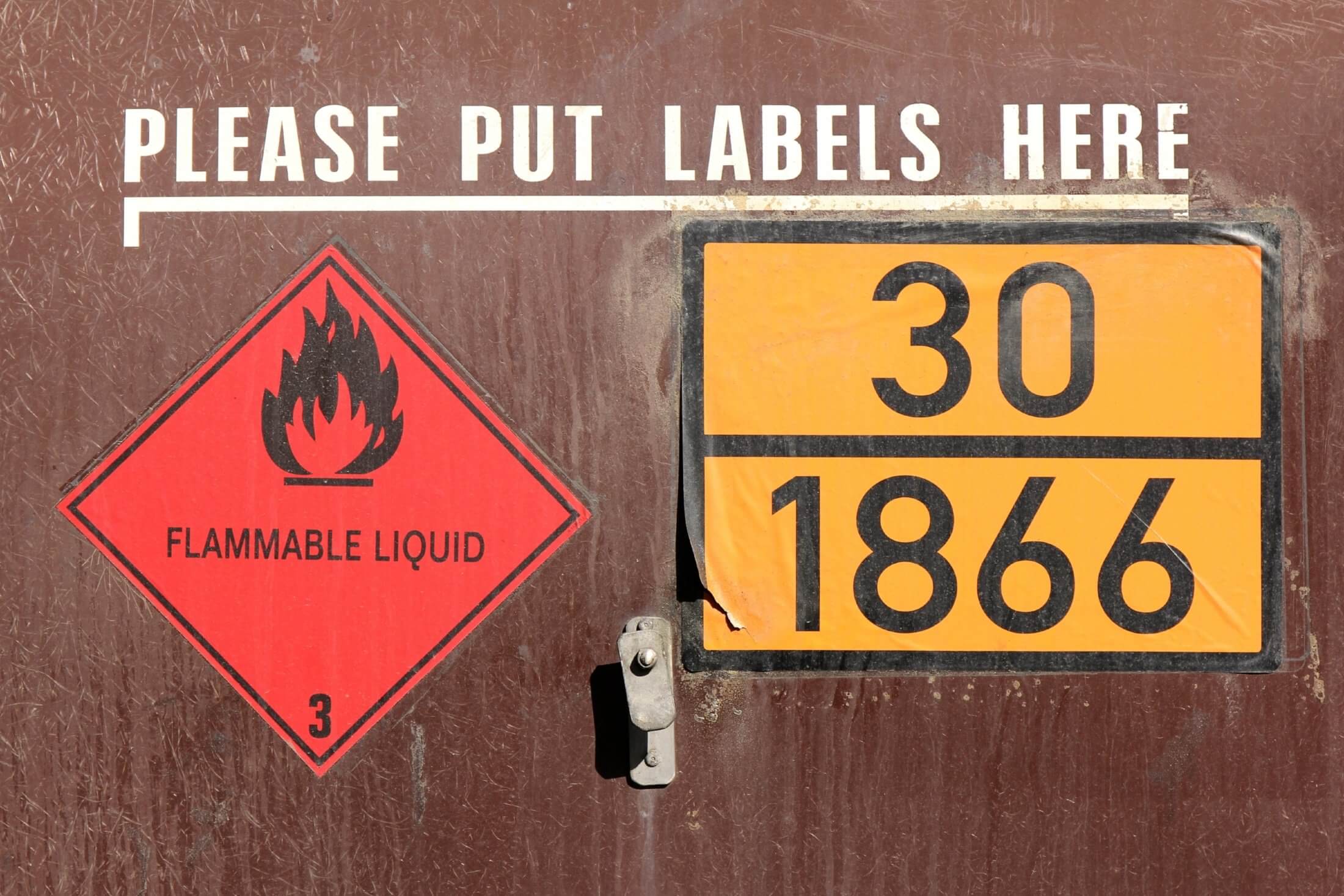 Mandatory signs for hazardous chemicals stored at your workplace
